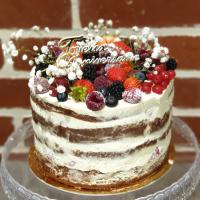 Nud Cake aux fruits rouge
