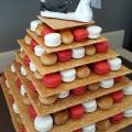 Pièce Montée Choux et Macarons Pyramide La Mie du Pain Thourotte Oise